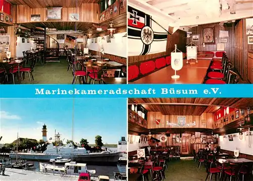 AK / Ansichtskarte  Buesum_Nordseebad Marinekameradschaft Buesum Gastraeume Heimschiff Beckum Buesum_Nordseebad