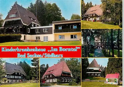 AK / Ansichtskarte 73895119 Bad_Sachsa_Harz Kinderkrankenhaus Im Borntal Teilansichten Bad_Sachsa_Harz