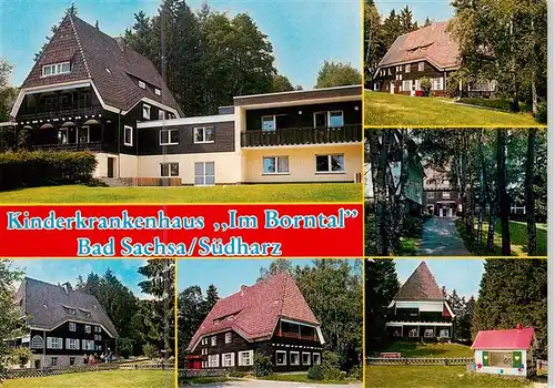 AK / Ansichtskarte  Bad_Sachsa_Harz Kinderkrankenhaus Im Borntal Teilansichten Bad_Sachsa_Harz