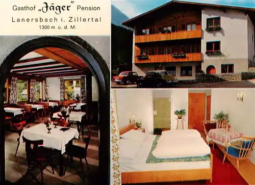 AK / Ansichtskarte  Lanersbach_Mayrhofen_Zillertal_Tirol_AT Gasthof Pension Jaeger Restaurant Fremdenzimmer 