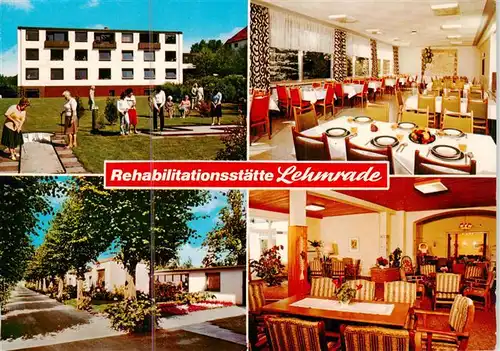 AK / Ansichtskarte  Lehmrade Rehastaette Lehmrade Minigolf Gastraeume Allee Lehmrade