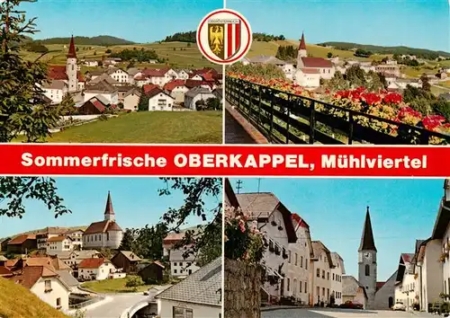 AK / Ansichtskarte  Oberkappel Ortsansichten mit Kirche Erholungs- und Grenzort im Muehlviertel Sommerfrische Oberkappel