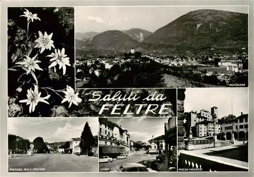 AK / Ansichtskarte  Feltre_Belluno_IT Panorama Piazzale della Stazione Largo Castaldi Piazza Maggiore 