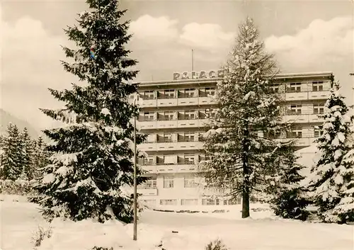 AK / Ansichtskarte 73895205 Novy_Smokovec_Neuschmecks_SK Hotel Palace Vysoke Tatry Hohe Tatra im Winter 