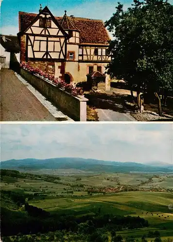 AK / Ansichtskarte  Hering_Odenwald Burgmannenhaus Ausblick von der Veste Otzberg Hering Odenwald