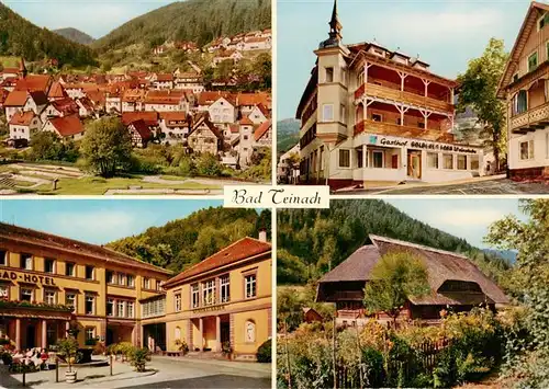 AK / Ansichtskarte  Bad_Teinach-Zavelstein Ortsansicht Gasthof Goldenes Fass Weinstube Bad Hotel  Bad_Teinach-Zavelstein