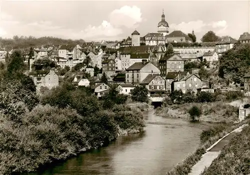 AK / Ansichtskarte  Weilburg Ortspartie mit Lahn Weilburg