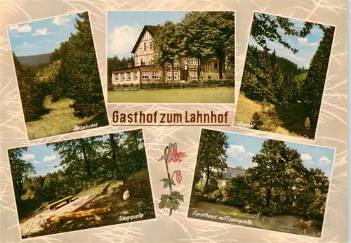 AK / Ansichtskarte  Lahnhof Im Lahntal Gasthof zum Lahnhof Ilsetal Siegquelle Forsthaus mit Lahnquelle Lahnhof