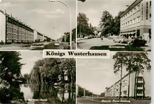 AK / Ansichtskarte 73895327 Koenigs-Wusterhausen Goethestrasse Bahnhofstrasse Am Motte Kanal Heinrich Heine Siedlung Koenigs-Wusterhausen