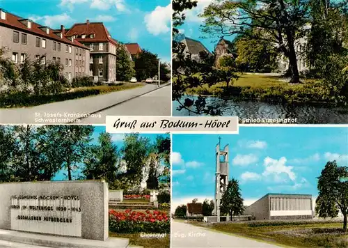 AK / Ansichtskarte 73895344 Hoevel_Bockum-Hoevel_Hamm St Josefs Krankenhaus Schwesternheim Schloss Ermelinghof Ehrenmal Ev Kirche 