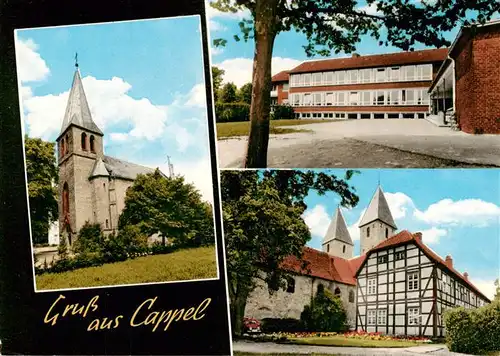 AK / Ansichtskarte 73895348 Cappel_Lippstadt Kirche Schule Schloss Cappel_Lippstadt