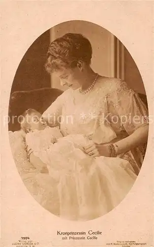 AK / Ansichtskarte  Adel_Preussen Kronprinzessin Cecilie Adel Preussen