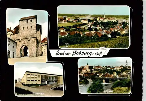 AK / Ansichtskarte  Nabburg Maehntor Mittelschule Total Nabburg Ost Nabburg