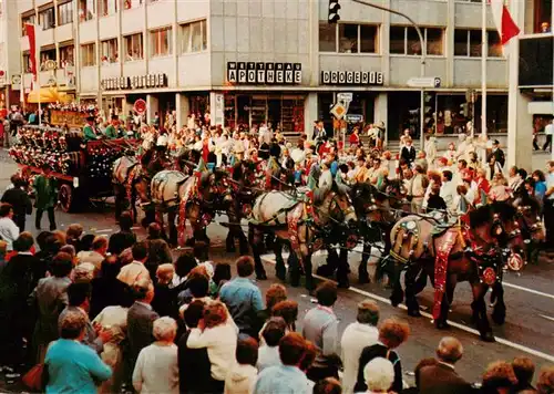 AK / Ansichtskarte 73895404 Lich_Hessen Zehnerzug Brauerei Ihring-Melchior Licher Bier Belgische Kaltblueter Lich Hessen