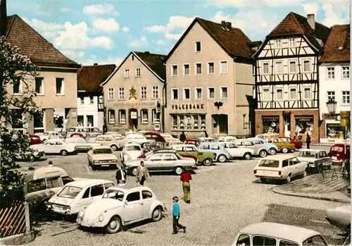 AK / Ansichtskarte  Mellrichstadt Marktplatz Mellrichstadt