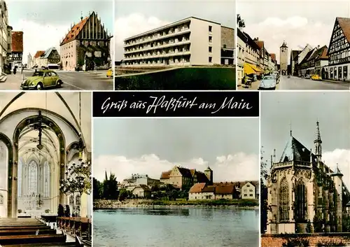 AK / Ansichtskarte  Hassfurt Teilansichten Stadtzentrum Kirche Hassfurt