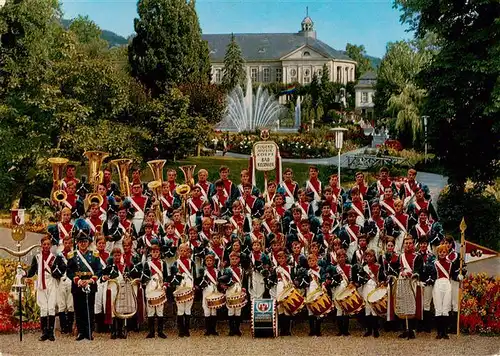 AK / Ansichtskarte  Bad_Kissingen Jugendmusikkorps Traditionsuniform Fraenkische Grenadiere um 1812 Park Kurhaus Bad_Kissingen