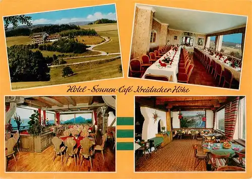 AK / Ansichtskarte 73895426 Waldmichelbach_Wald-Michelbach Hotel Sonnen-Café Kreidacher Hoehe Panorama 