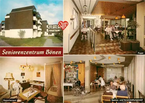 AK / Ansichtskarte 73895451 Boenen Seniorenzentrum Foyer Appartement Speise und Veranstaltungssaal Boenen