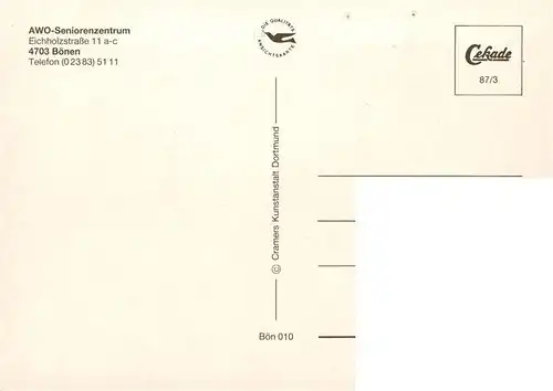 AK / Ansichtskarte  Boenen Seniorenzentrum Foyer Appartement Speise und Veranstaltungssaal Boenen