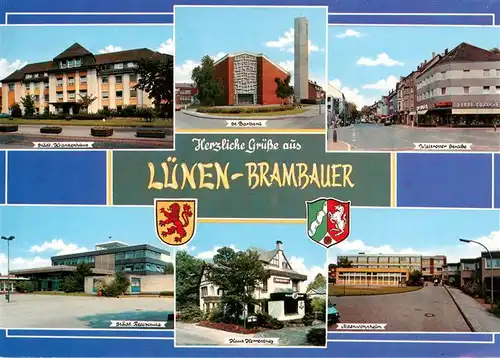 AK / Ansichtskarte 73895458 Brambauer Krankenhaus St Barbara Waltroper Strasse Realschule Haus Herrenthey Altenwohnheim Brambauer