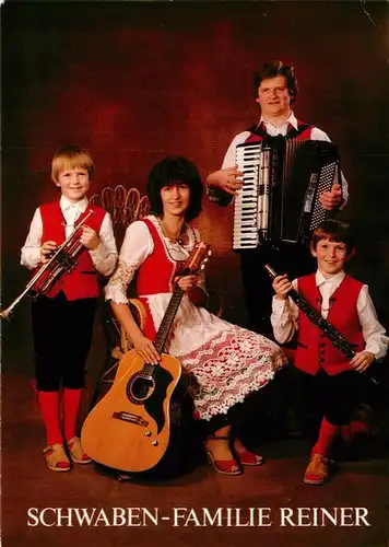 AK / Ansichtskarte 73895538 Neufra_Riedlingen Schwaben Familie Reiner Musikerquartett Neufra Riedlingen