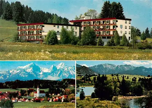 AK / Ansichtskarte  Lechbruck_See Siebenbuergerheim Landschaftspanorama Alpenblick Lechbruck See