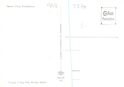 AK / Ansichtskarte  Seesen_Harz Krankenhaus Seesen Harz