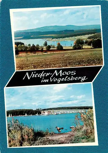 AK / Ansichtskarte  Nieder-Moos_Vogelsberg Panorama Campingplatz Partie am See 