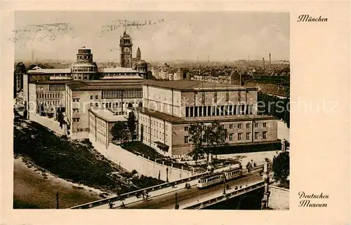 AK / Ansichtskarte  Strassenbahn_Tramway-- Muenchen Deutsches Museum 