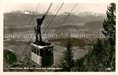 AK / Ansichtskarte  Seilbahn_Cable-Car_Telepherique Villach Jullsche Alpen 