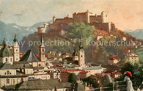 AK / Ansichtskarte  Verlag_Tucks_Oilette_Serie_Nr. Nr.625 B Salzburg Festung Hohen Salzburg 