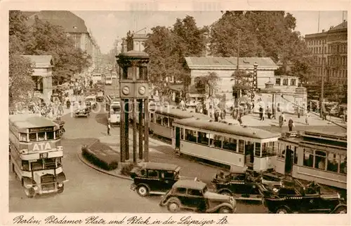 AK / Ansichtskarte  Strassenbahn_Tramway-- Berlin Postdamer Platz  