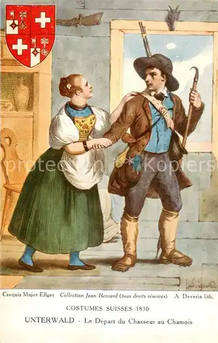 AK / Ansichtskarte  Trachten_Schweiz Unterwald  
