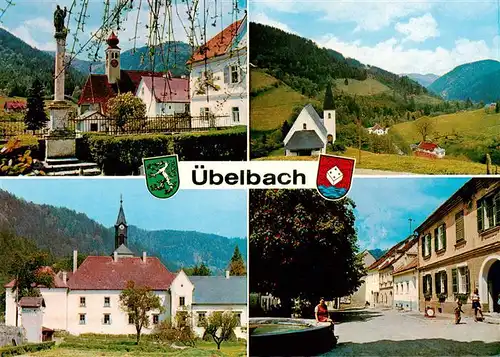 AK / Ansichtskarte  uebelbach_Steiermark_AT Spaetgot Pfarrkirche Schloss Goldschmid 