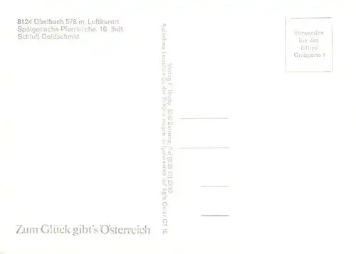 AK / Ansichtskarte 73895766 uebelbach_Steiermark_AT Spaetgot Pfarrkirche Schloss Goldschmid 