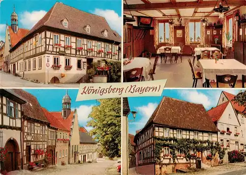 AK / Ansichtskarte 73895791 Koenigsberg_Bayern Pension zum Goldenen Stern Gaststube Ortspartien Koenigsberg Bayern