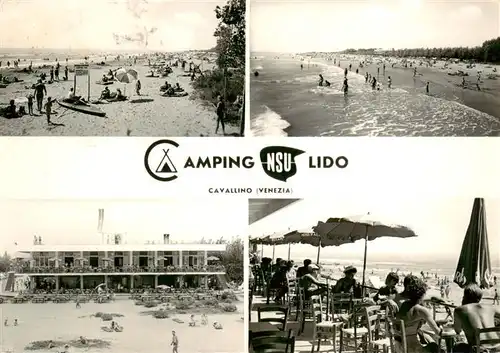 AK / Ansichtskarte  Cavallino_Lido_Venezia_IT Camping NSU Lido Strandpartien Terrasse 