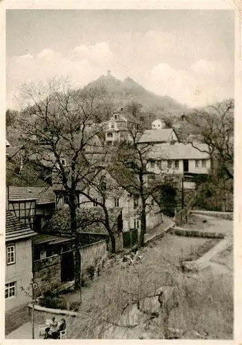 AK / Ansichtskarte  Bad_Blankenburg Ansicht mit Blick zur Burg Greifenstein Bad_Blankenburg