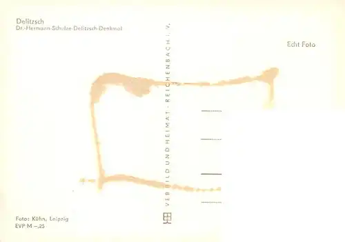 AK / Ansichtskarte  Delitzsch Dr. Hermann-Schulze-Delitzsch-Denkmal Delitzsch