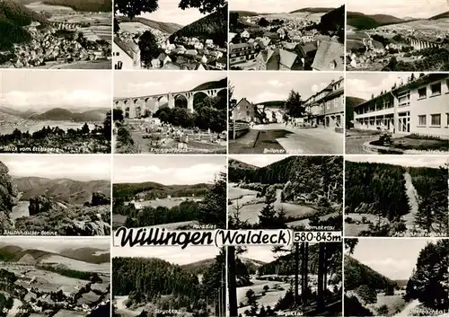 AK / Ansichtskarte  Willingen_Sauerland Teilansichten Minigolf Viadukt Briloner Strasse Bruchhauser Steine Paradies Muehlenkopfschanze Willingen_Sauerland