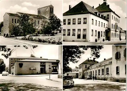 AK / Ansichtskarte  Treuchtlingen Kirche Rathaus Post Bahnhof Treuchtlingen