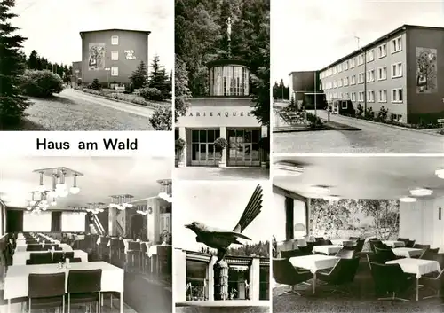 AK / Ansichtskarte  Bad_Elster Erholungsheim Haus am Wald Gastraeume Marienquelle Bad_Elster