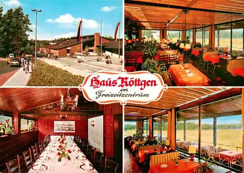 AK / Ansichtskarte  Walbeck_Geldern_Rheinland Cafe Restaurant Haus Roettgen im Freizeitzentrum Gastraeume 