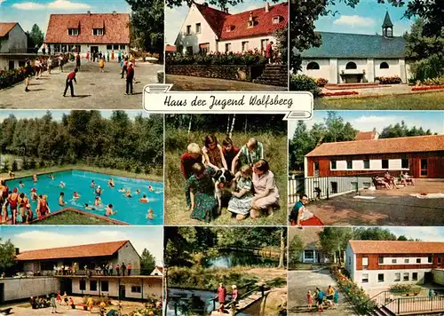 AK / Ansichtskarte  Nuetterden Haus der Jugend Wolfsberg Spielplaetze Schwimmbad Kirche Nuetterden