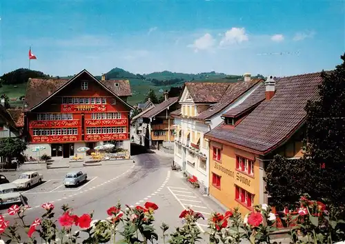 AK / Ansichtskarte  Appenzell_IR Ortspartie Hotel Saentis Restaurant Sonne Appenzell IR