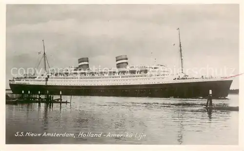 AK / Ansichtskarte  Dampfer_Oceanliner S.S.Nieuw Amsterdam Holland Amerika Lijn 