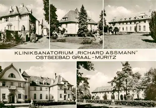 AK / Ansichtskarte 73896050 Graal-Mueritz_Ostseebad Kliniksanatorium Richard Assmann Teilansichten Graal-Mueritz_Ostseebad