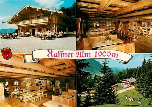 AK / Ansichtskarte  Ruhpolding Raffner Alm Gastraeume Freiterrasse Ruhpolding