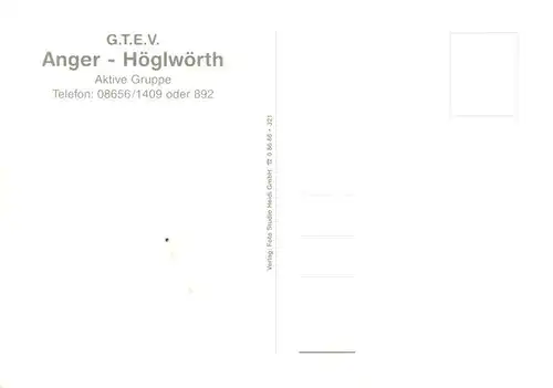 AK / Ansichtskarte  Hoeglwoerth GTEV Anger Gruppenaufnahme Hoeglwoerth